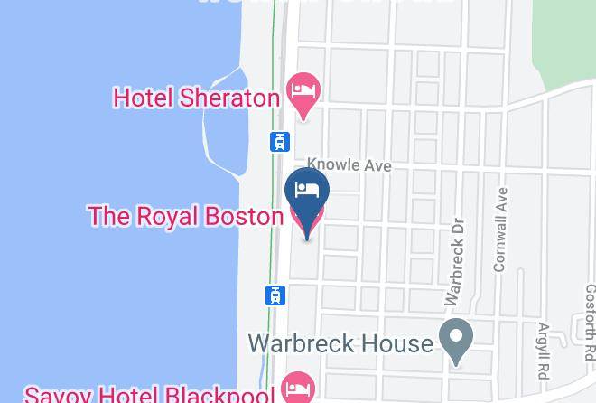 Blackpool - The Royal Boston Hotel Maps