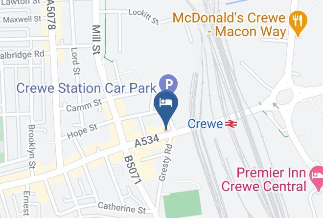 Cheshire East - The Royal Hotel Crewe Maps