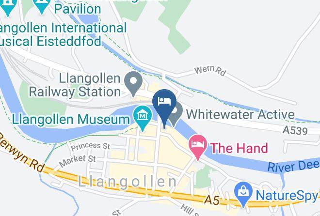 The Royal Hotel Llangollen Map