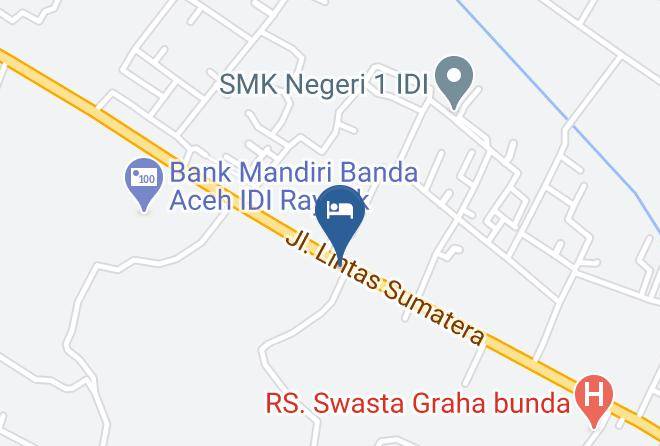 East Aceh Regency - The Royal Idi Hotel Maps