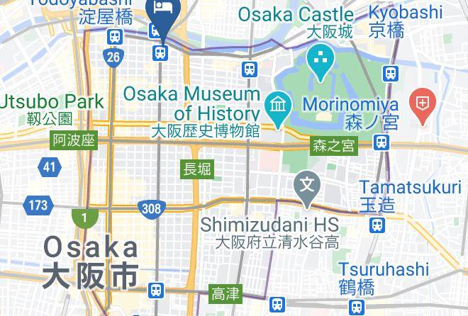 Osaka City Chuo Ward - The Royal Park Canvas Osaka Kitahama Maps