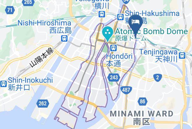 Hiroshima City Naka Ward - The Royal Park Hotel Hiroshima RiverSide Maps