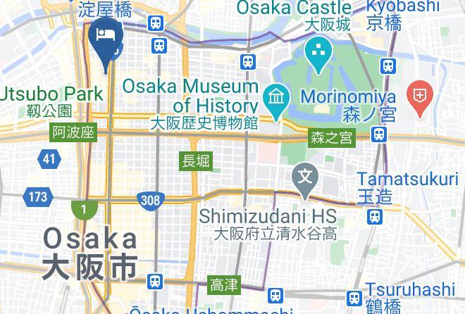 Osaka City Chuo Ward - The Royal Park Hotel Iconic Osaka Midosuji Maps