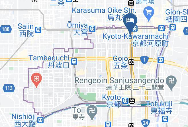 Kyoto City Shimogyo Ward - The Royal Park Hotel Kyoto Shijo Maps