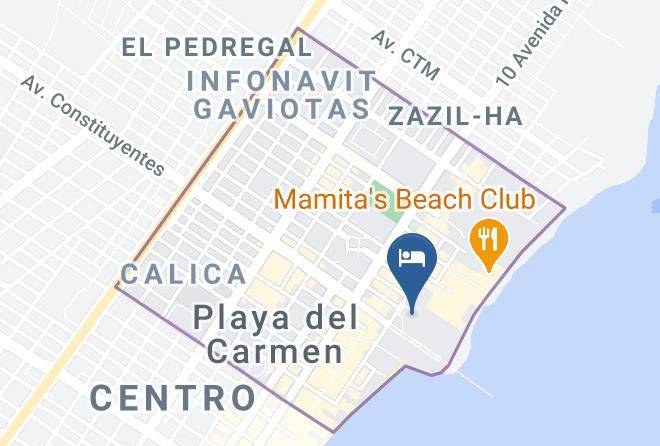 Solidaridad - Hilton Playa Del Carmen An All Inclusive Adult Only Resort Maps