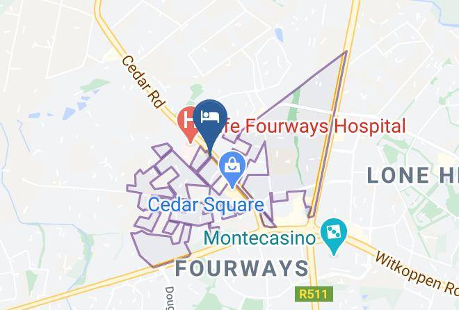 City Of Johannesburg - The Royal Princess Garden Luxury Self Catering Unit Maps