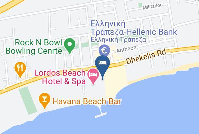 Pyla - The Sandy Beach Hotel Larnaca Cyprus Maps