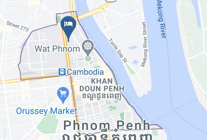 Doun Penh - The Sangkum Hotel Maps
