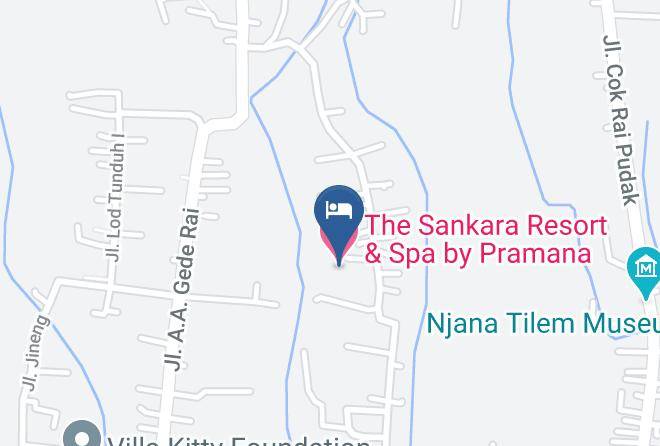 Gianyar Regency - The Sankara Resort & Spa By Pramana Maps