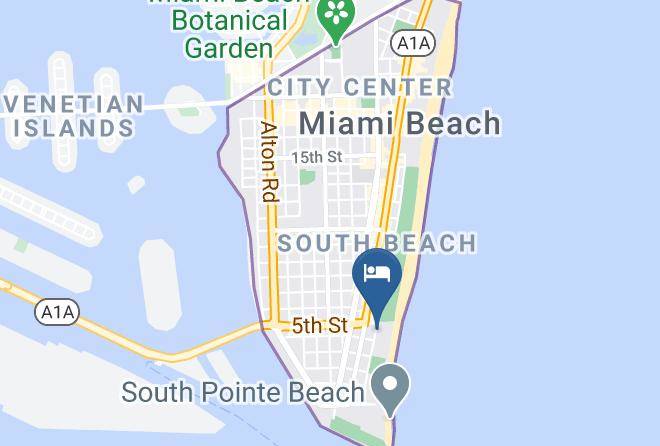 The Savoy Hotel & Beach Club Miami Beach Map