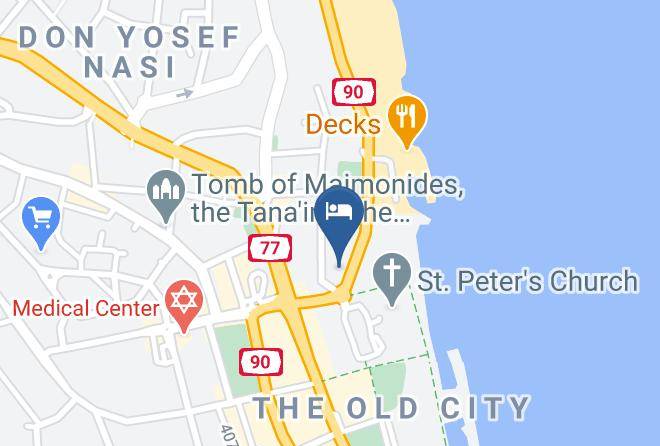 Tiberias - The Scots Hotel Maps