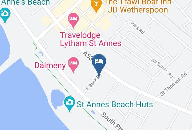Lancs - The Sea Croft Bed Breakfast & Bar Maps