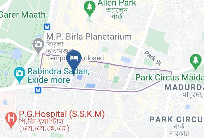 Kolkata - The Senator Hotel Maps