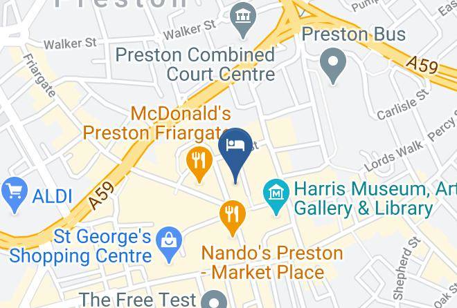 Lancs - The Shankly Hotel Preston Maps