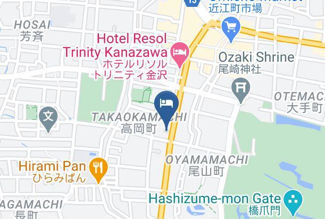 Kanazawa City - The Share Hotels Kumu Kanazawa Maps