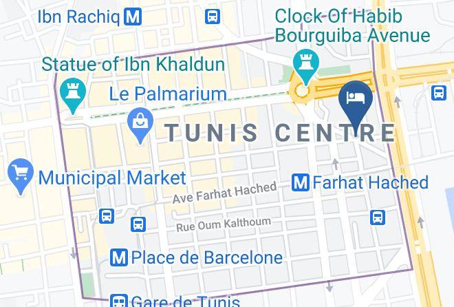 Tunis - The Sindbad Hotel Maps