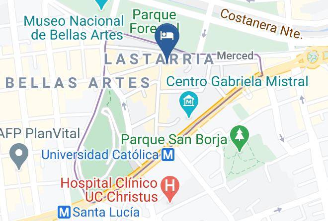 Santiago - The Singular Santiago Lastarria Hotel Maps