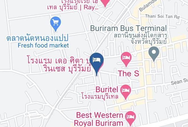 Amphoe Mueang Buri Ram - The Sita Princess Hotel Maps