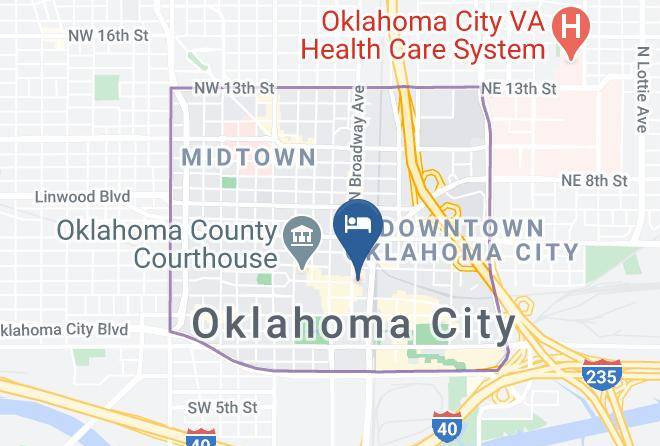 Oklahoma - The Skirvin Hilton Oklahoma City Maps