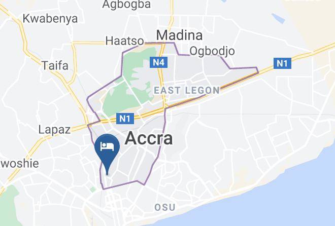 Accra - The Sleepy Hippo Hotel Maps