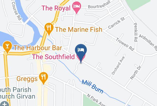 The Southfield Hotel Map