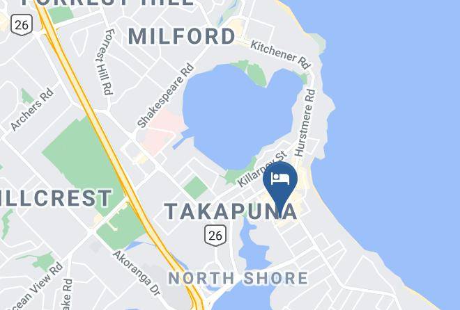 Auckland - The Spencer On Byron Hotel Maps