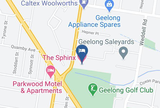 Greater Geelong - The Sphinx Hotel Maps