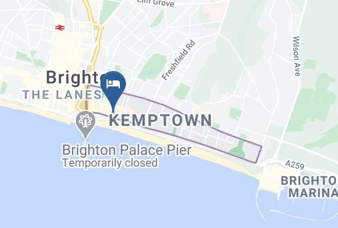 Brighton And Hove - The Square Hotel Maps