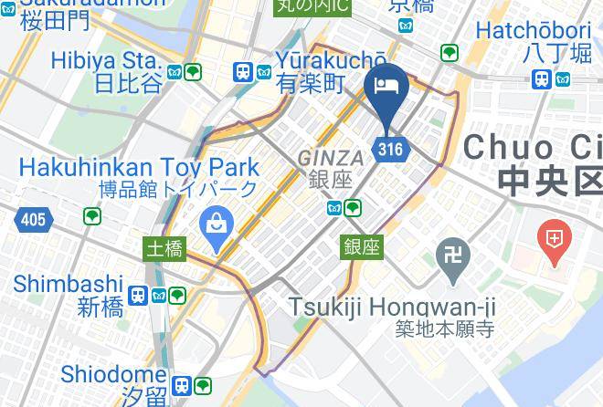 Chuo Ward - The Square Hotel Ginza Maps