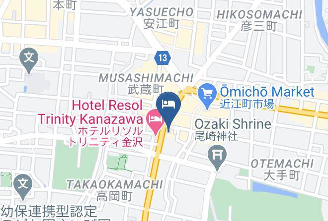 The Square Hotel Kanazawa Map