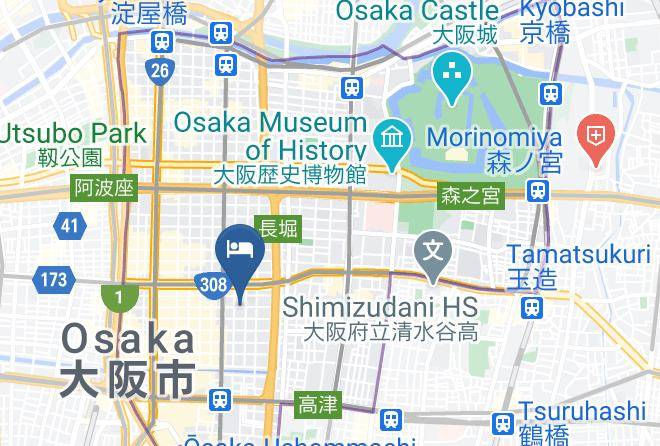 Osaka City Chuo Ward - The Stay Osaka Shinsaibashi Maps