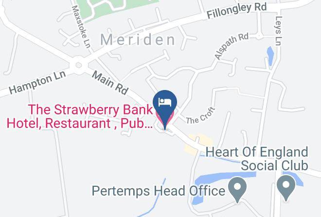 Solihull - The Strawberry Bank Hotel Restaurant Pub & Function Suite Maps