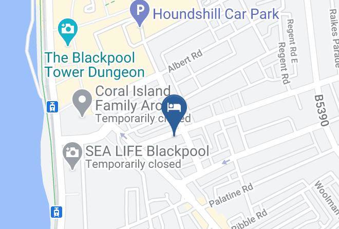 Blackpool - The Strides Hotel Maps