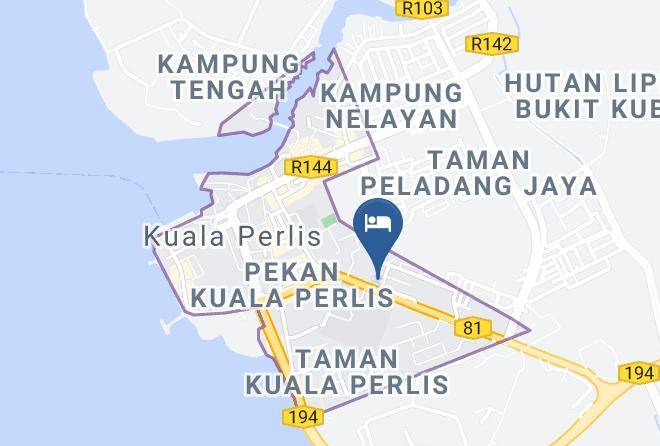 Kuala Perlis - The Sun Hotel Maps
