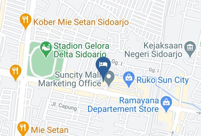 Sidoarjo Regency - The Sun Hotel Maps