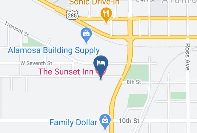 Alamosa - The Sunset Inn Maps