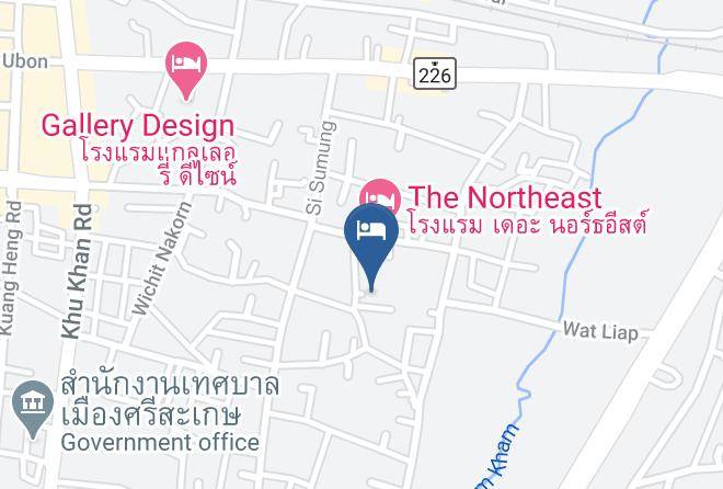 Amphoe Mueang Si Sa Ket - The Support Hotel Maps