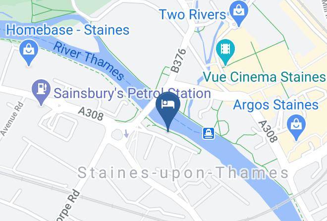 Surrey - The Swan Hotel Staines Maps