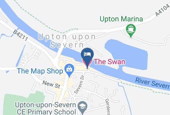 Worcs - The Swan Hotel Upton Maps