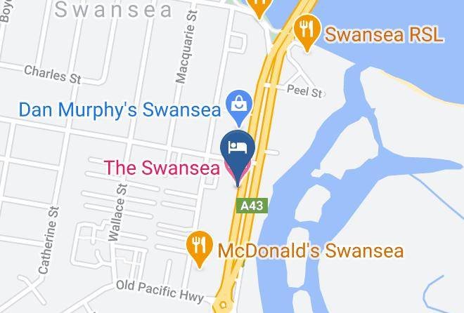Lake Macquarie - The Swansea Hotel Maps