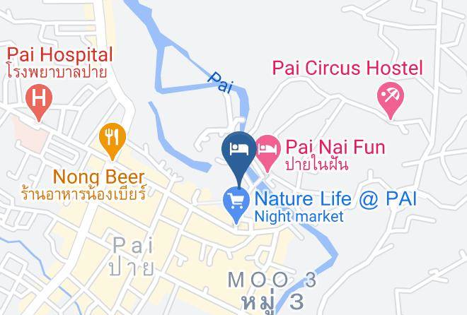 Amphoe Pai - The Sylvana Pai Hotel Maps