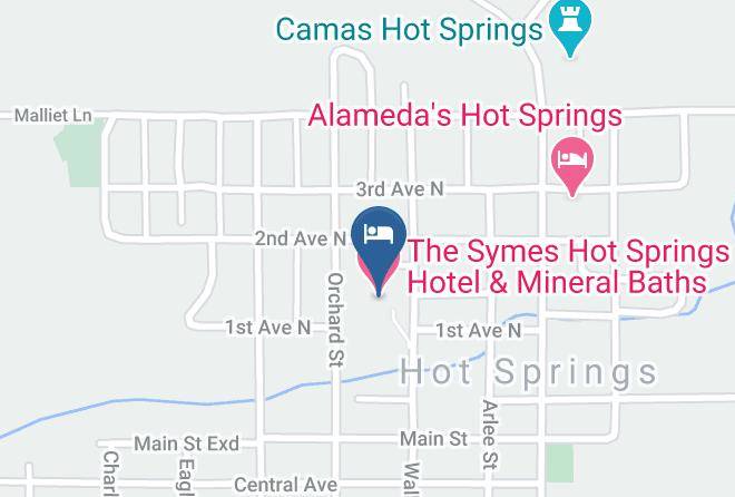 Sanders - The Symes Hot Springs Hotel & Mineral Baths Maps