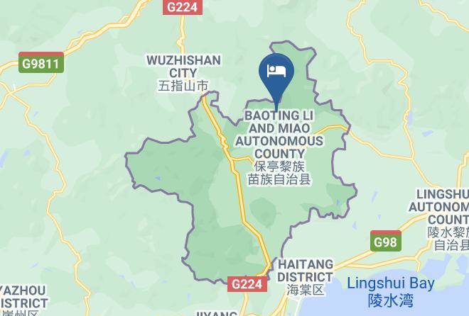 Baoting Lizu Miaozu Aut County - The Tang Hotel Hainan Mount Qixian Maps