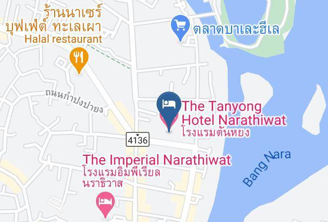 Mueang Narathiwat District - The Tanyong Hotel Narathiwat Maps