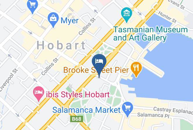 The Tasman A Luxury Collection Hotel Hobart Map