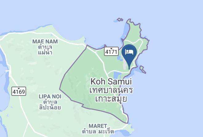Amphoe Ko Samui - The Teak Wing Hotel Samui Maps