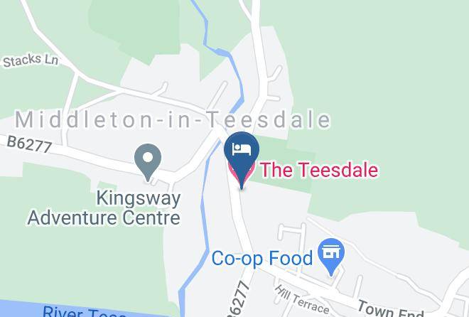 The Teesdale Hotel Map