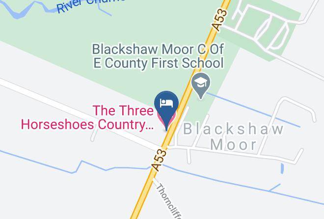 The Three Horseshoes Country Inn & Spa Map