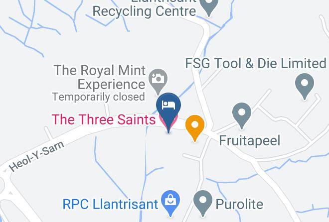 Rhondda Cynon Taff - The Three Saints Hotel Maps