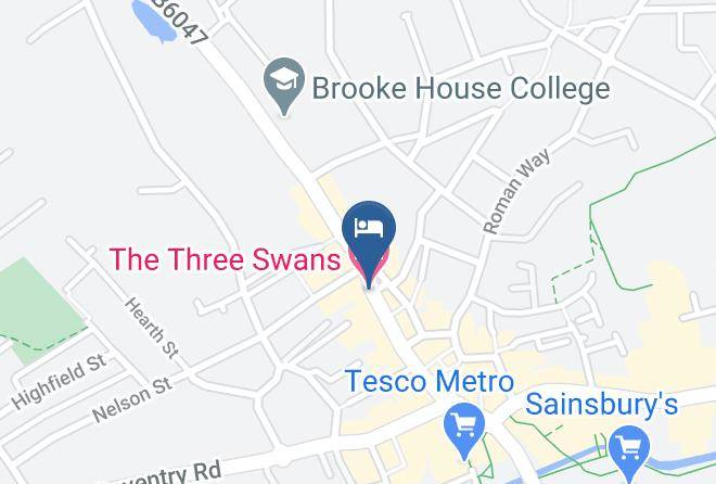 Leicestershire - The Three Swans Hotel Maps